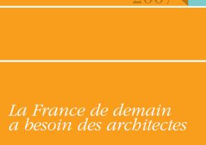 Couverture - La France de demain a besoin des architectes