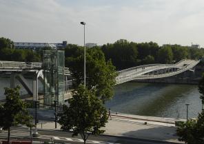 Passerelle Simone de Beauvoir, Paris, Dietmar Feichtinger arch.