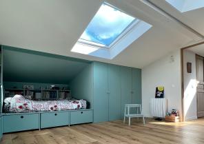 Nouvelle chambre sous le toit reprofilé