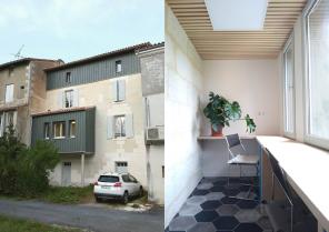 Vue de la façade / Vue intérieure