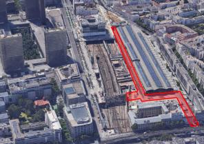 Vue aérienne de l'emprise du projet - Source photo ©GoogleMaps