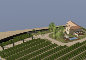 Vue globale, après, avec une grande baie vitrée.