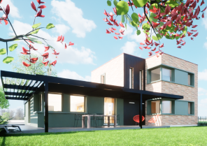 Maison vue extérieur