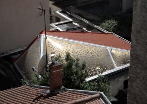 Toiture en bulles ETFE.