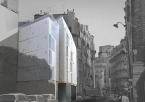 perspective dans la rue du docteur Roux