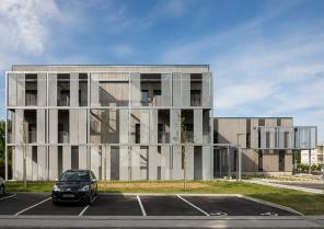 Réhabilitation logements et extension externat - Façades principales
