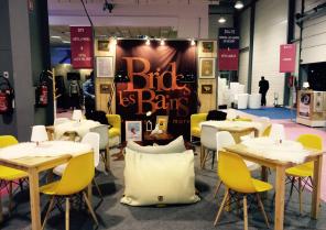 Décoration et aménagement du stand de la station de ski de Brides-les-Bains, à l