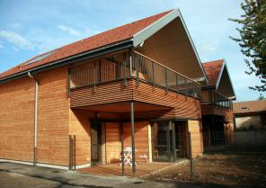 Villas - Façade Sud - Collège du Trièves à Mens