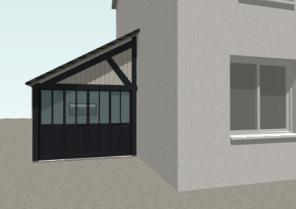 Etat projeté - Nouvelle entrée type verrière