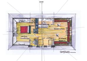 2eme proposition d'aménagement des combles
