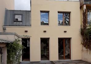 Façade sud sur jardin : ravalement