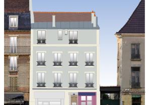 Sur rue, isolation thermique et maintien de l'expression traditionnelle de la fa