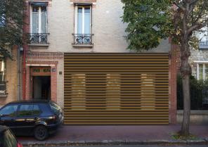 Habillage de la façade à RDC.