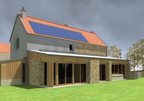 Condé-en-Brie, extension maison, projet jardin