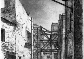 dessin crayon 1995 Syracuse, via Arizzi