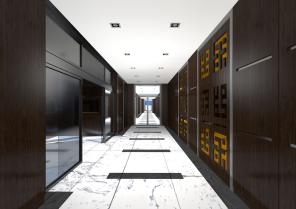 Hall d'entrée et circulation intérieure - Centre An Nour à Mulhouse (68)