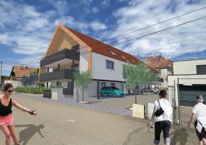 vue sur accès depuis rue d'Altorf