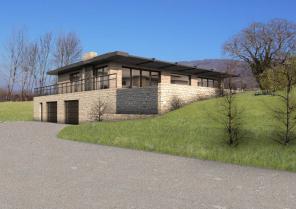 Vue de la maison extérieure