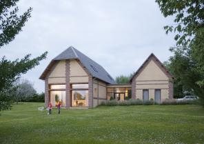 réhabilitation et extension d'une grange de caractère