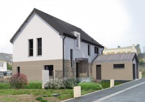 Maison L_H_R - ST MALO - Projet (dessin d'insertion du Permis de Construire)