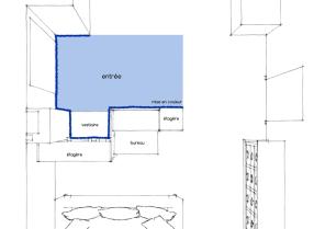 Plan d'implantation du meuble