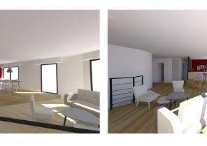 Restructuration de deux appartements en duplex / création d'un escalier pour les