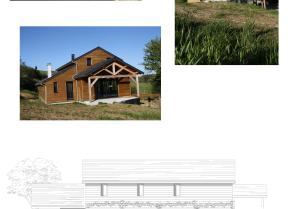 Maison bois avec une typologie adaptée au climat.