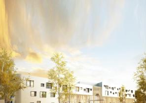 Proposition de façade pour centre de médecine physique et réadaptation à Valence