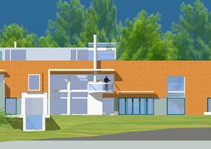 1000 m² VILLA COMPETITION : Façade Sud