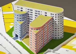 BAGNOLET : 160 appartements - Etude de faisabilité - Axonomètrie