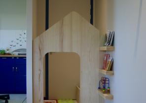 Coin jeux - Cabane, bibliothèque