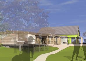 Green-Extension vestiaires/Pro shop