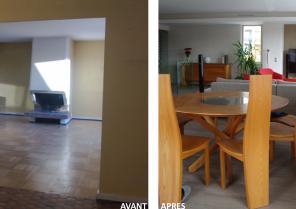 Salon avant / aprés