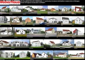 Maisons individuelles en collaboration avec WEBERHAUS construction ossature bois