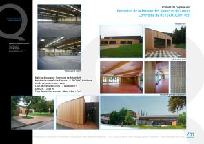 Extension de la Maison des sports et de loisirs à Betschdorf
