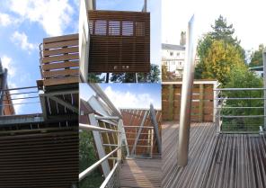 Terrasse et cabane urbaine