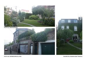 Photo de l'existant: Accès depuis la rue, photo du jardin avant travaux et de la