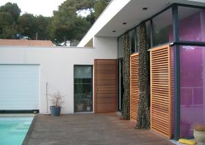 Terrasse ouest sur piscine