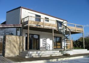 Façade sud en hiver