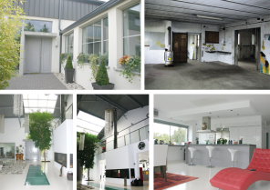 Transformation d'un hall industriel en logement