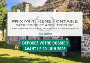 40e édition du Prix René Fontaine - Patrimoine et Architecture