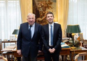 Gérard Larcher et Christophe Millet