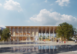 Aperçu de la future halle de la Bocca