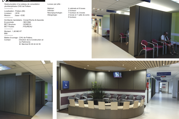 CHU Poitiers - plateau de consultations