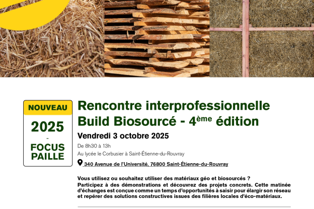 4ème édition de la rencontre interprofessionnelle B to B « Build Biosourcé »