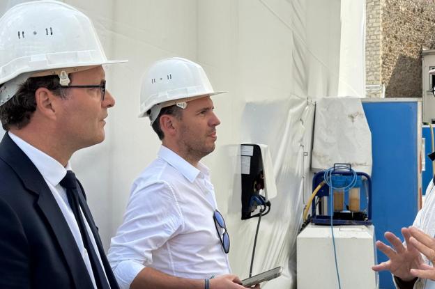 Visite du chantier de rénovation de la chapelle Notre-Dame de la consolation