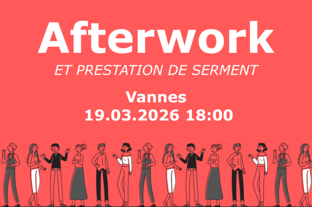Invitation à l'afterwork et la prestation de serment de Vannes