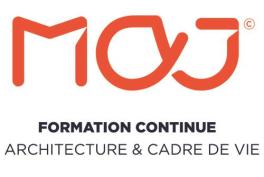 Logo MAJ - FORMATION CONTINUE - architecture et cadre de vie
