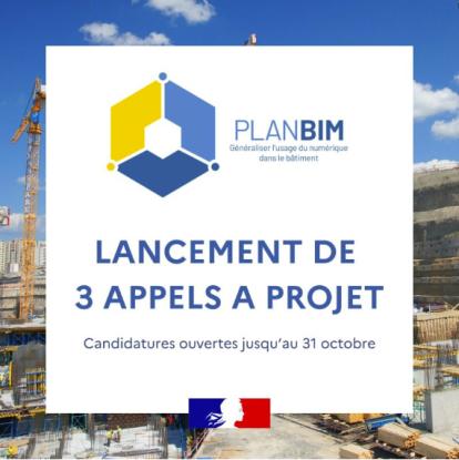 Appel à projets Plan BIM Appel à projets Plan BIM