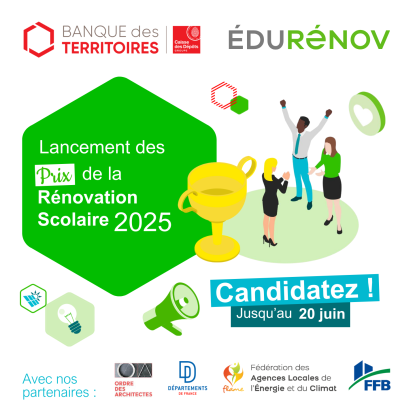 Appel à candidater au "Prix de la rénovation scolaire 2025"